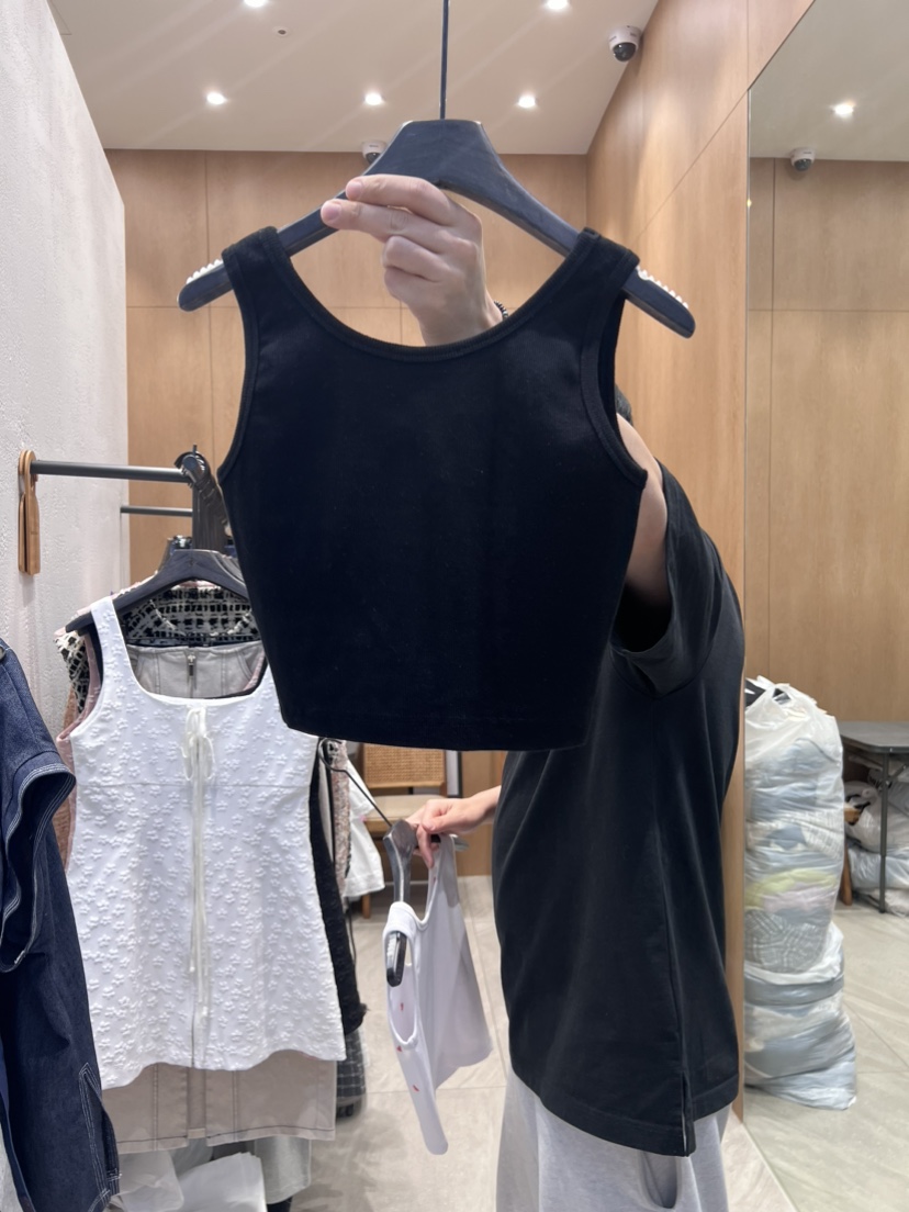 TRIPLE SEVEN韓國直郵東大門實拍女裝新品真品吊帶背心刺繡TRIPLE SEVEN吊帶/背心