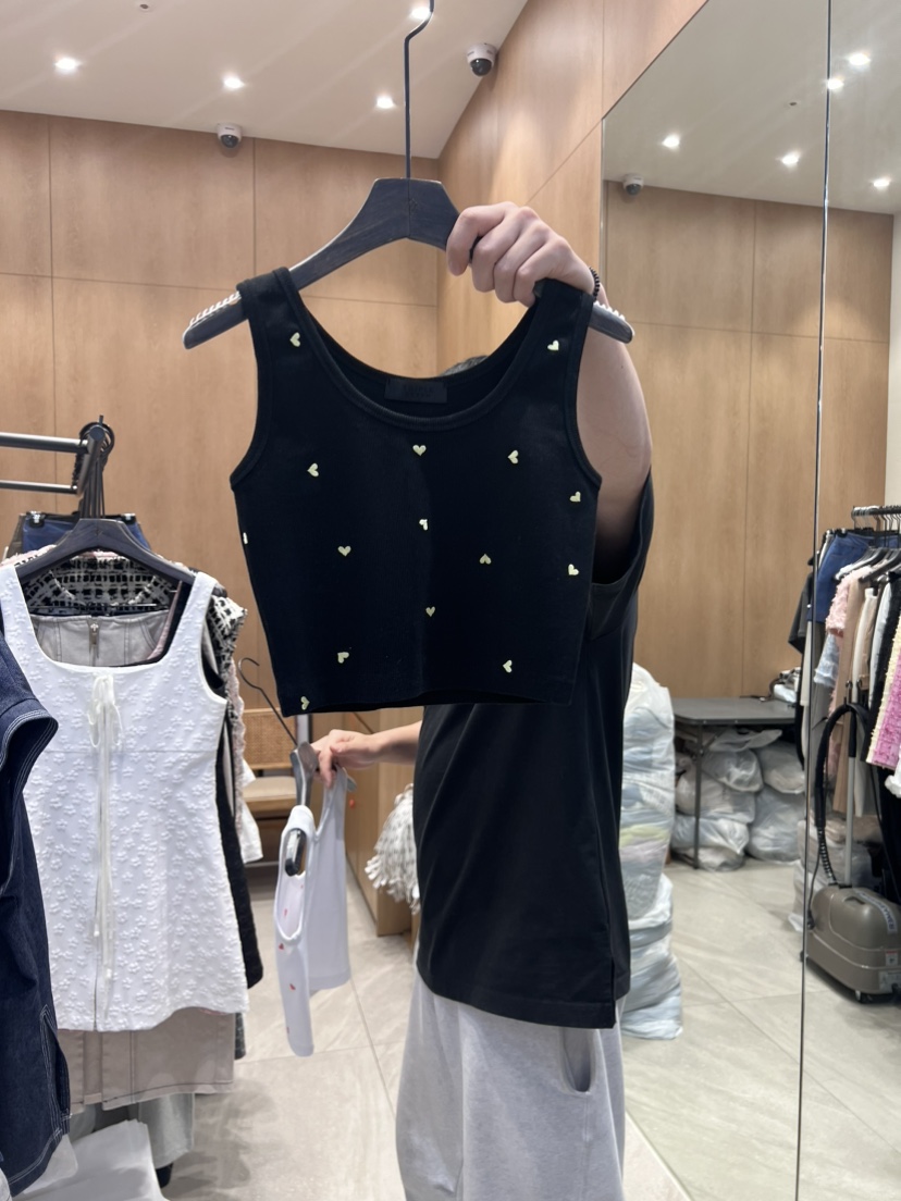 TRIPLE SEVEN韓國直郵東大門實拍女裝新品真品吊帶背心刺繡TRIPLE SEVEN吊帶/背心圖色2