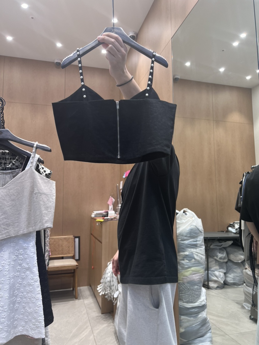TRIPLE SEVEN直郵韓國代購女裝新品24春夏休閑真品吊帶背心TRIPLE SEVEN吊帶/背心