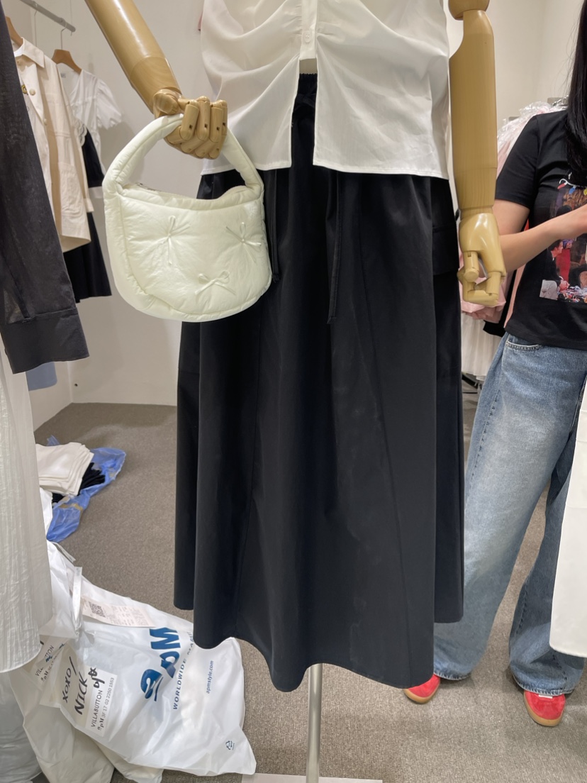 VILLABUTTON直郵韓國代購女裝新款休閑人氣真品長裙口袋長款VILLABUTTON長裙圖色2