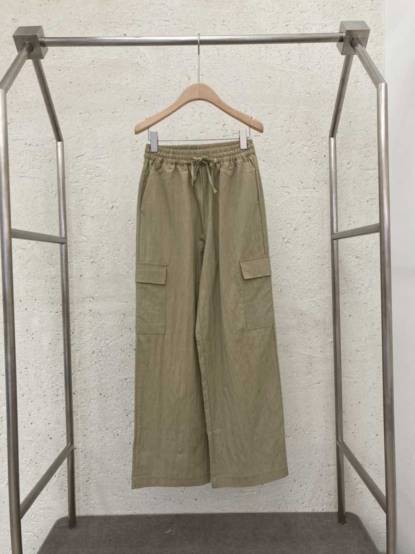 WATERBAR韓國直郵東大門實拍女裝新品時尚職業24春夏休閑褲RIBBON休閑褲