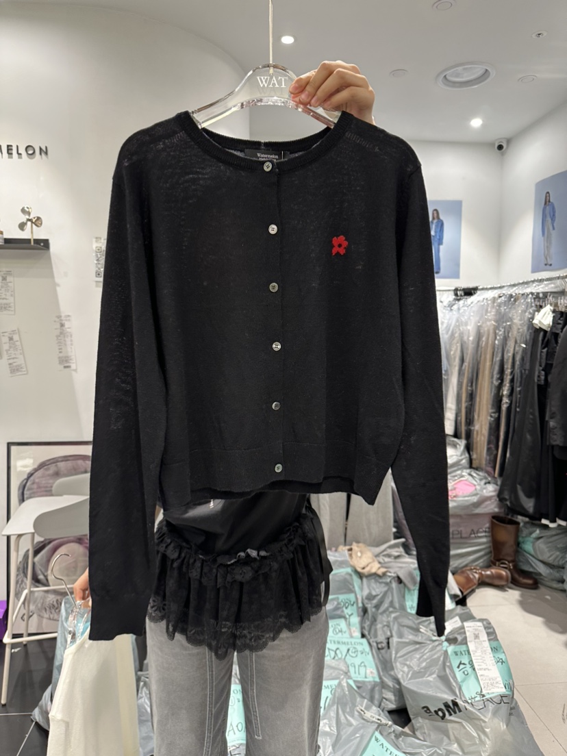 WATERMELON韓國直郵女裝新品時尚熱賣休閑真品24春夏針織衫WATERMELON針織衫圖色3