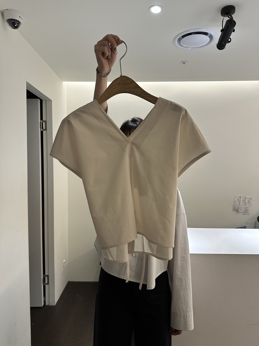 YOUR-P韓國直郵東大門代購女裝新品職業24春夏襯衫蕾絲衫YOUR-P襯衫/蕾絲衫