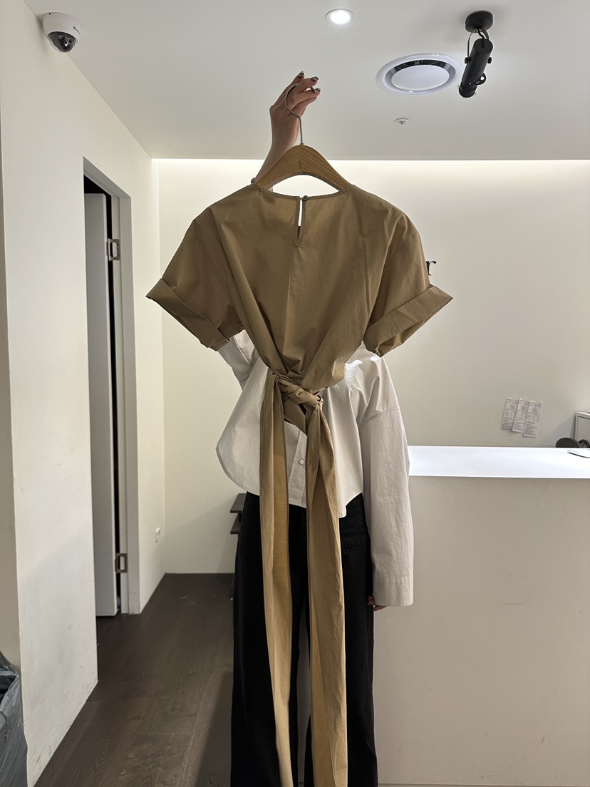YOUR-P直郵韓國代購女裝新款休閑熱賣真品人氣24春夏襯衫蕾絲衫YOUR-P襯衫/蕾絲衫