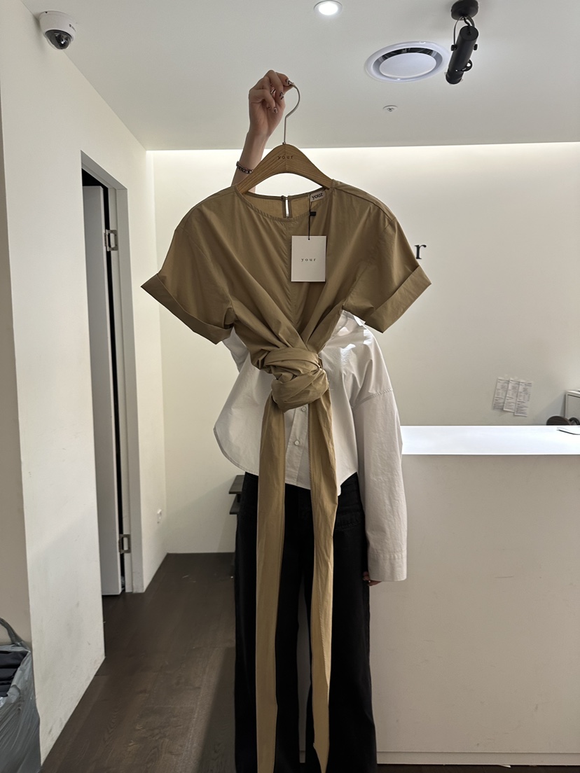 YOUR-P直郵韓國代購女裝新款休閑熱賣真品人氣24春夏襯衫蕾絲衫YOUR-P襯衫/蕾絲衫圖色1