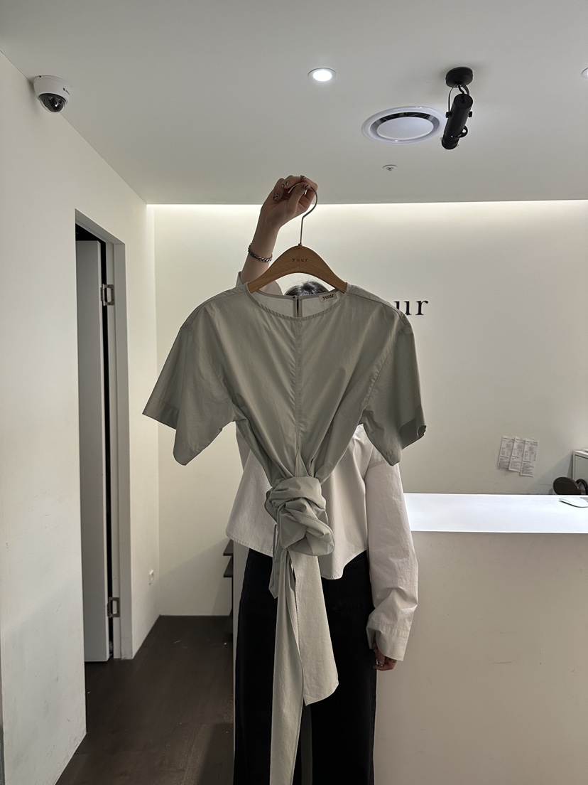 YOUR-P直郵韓國代購女裝新款休閑熱賣真品人氣24春夏襯衫蕾絲衫YOUR-P襯衫/蕾絲衫圖色3