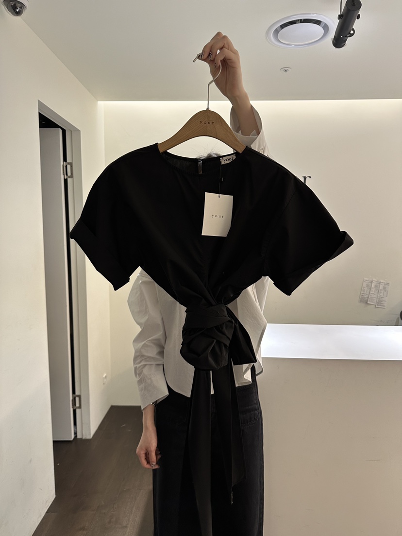 YOUR-P直郵韓國代購女裝新款休閑熱賣真品人氣24春夏襯衫蕾絲衫YOUR-P襯衫/蕾絲衫圖色4