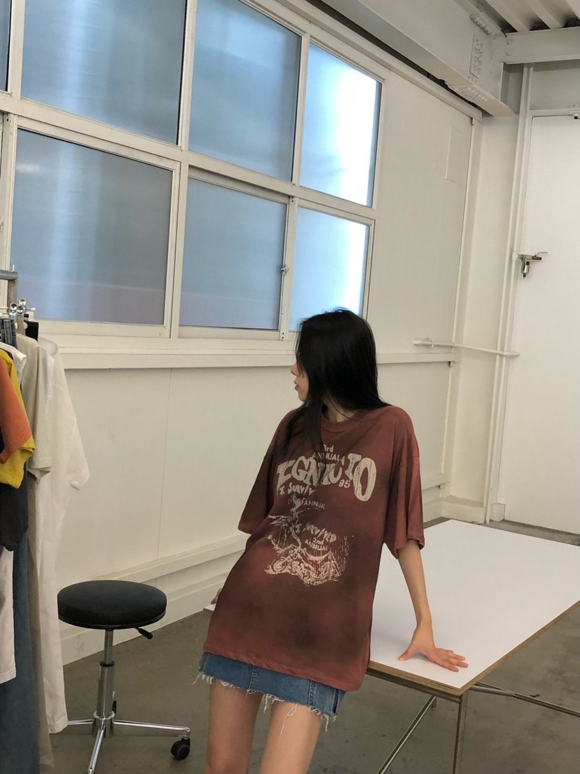 THE WEEKND韓國直郵東大門實拍女裝新品熱賣時尚真品休閑T恤THE WEEKNDT恤