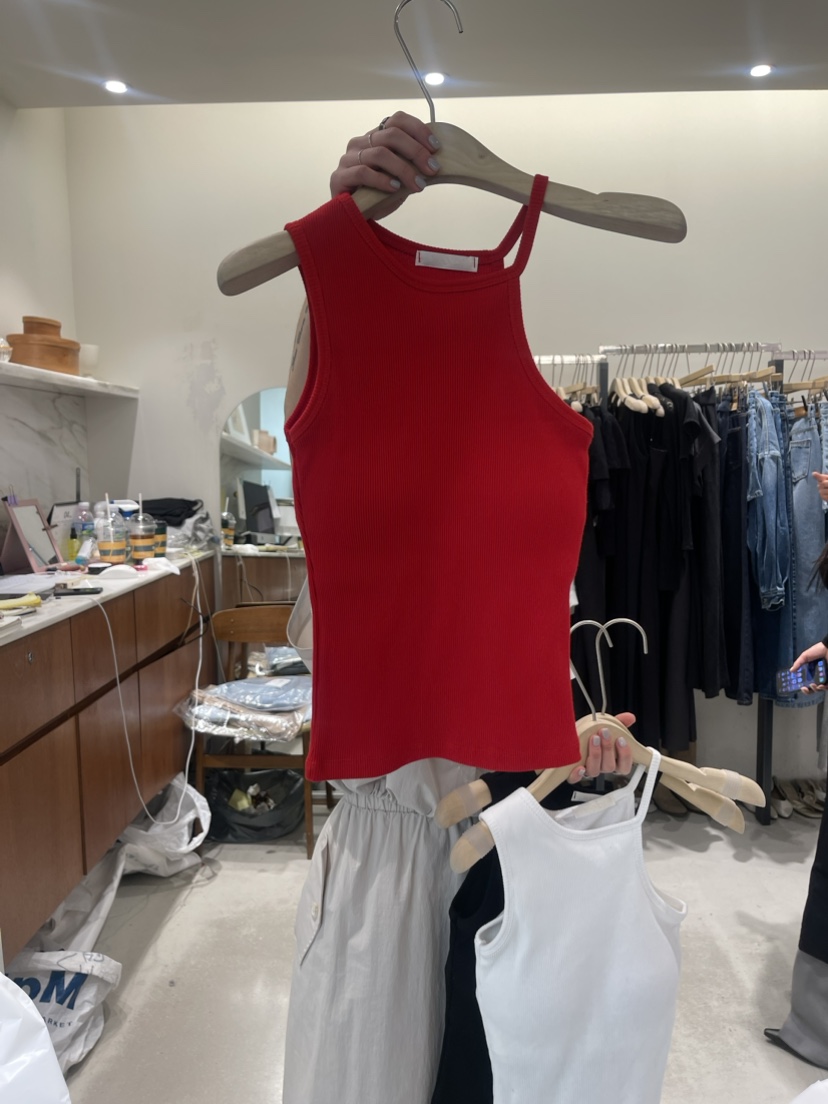 W AND J韓國直郵東大門代購女裝新款24春夏推薦吊帶背心W AND J吊帶/背心圖色3
