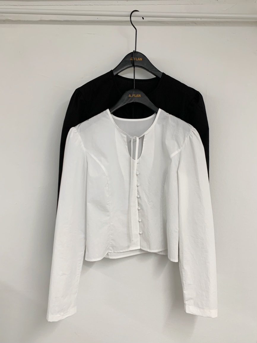 A Flan直郵韓國代購女裝新品24春夏時尚推薦職業襯衫蕾絲衫AFN/A Flan襯衫/蕾絲衫