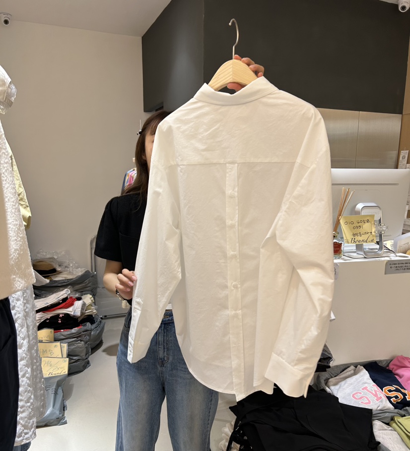 BOUND.A韓國直郵東大門代購女裝新品熱賣休閑襯衫蕾絲衫刺繡BOUND.A襯衫/蕾絲衫