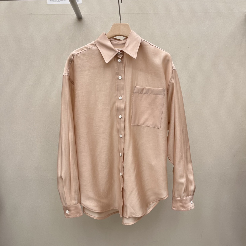 eoob韓國直郵東大門實拍女裝新品真品休閑襯衫蕾絲衫口袋透視EOOB/LAMEREI襯衫/蕾絲衫圖色2