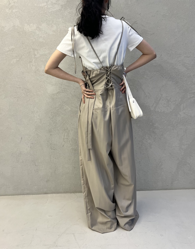 GINGER韓國直郵東大門實拍女裝新款休閑時尚人氣24春夏背帶褲COCOMATON背帶褲