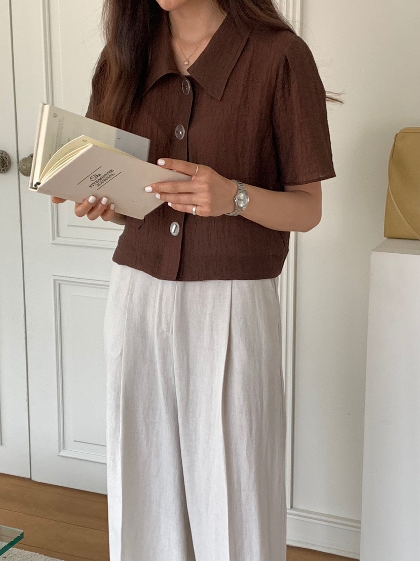 GO YOU直郵韓國代購女裝新品人氣真品推薦職業熱賣襯衫蕾絲衫de goyou襯衫/蕾絲衫