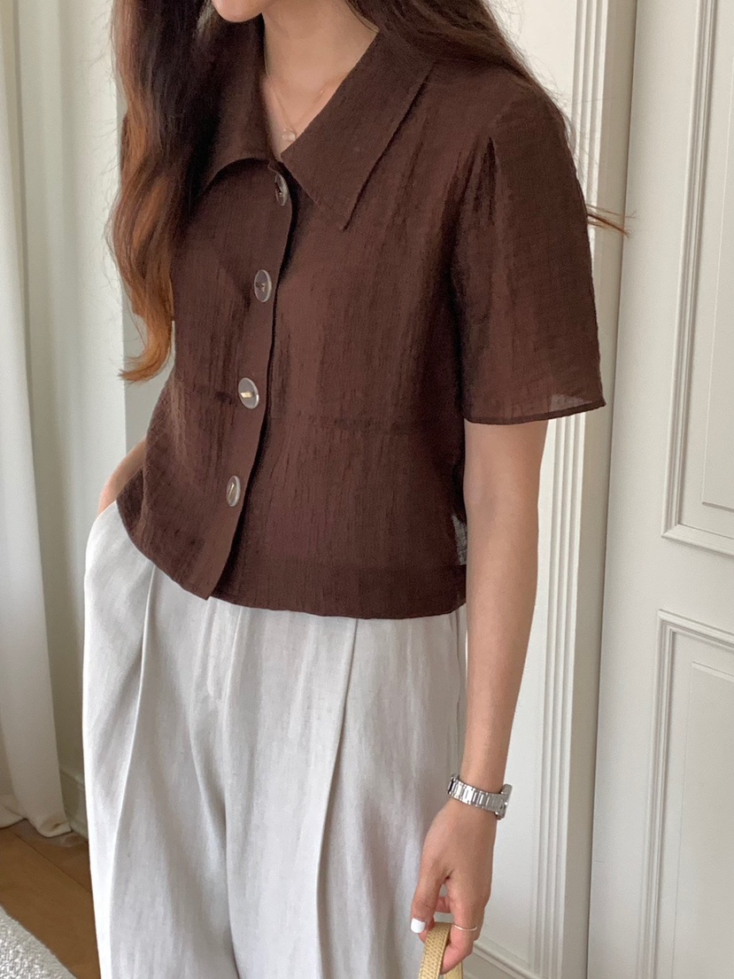 GO YOU直郵韓國代購女裝新品人氣真品推薦職業熱賣襯衫蕾絲衫de goyou襯衫/蕾絲衫