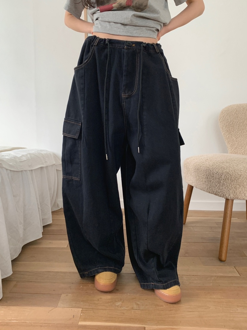 JKICHI直郵韓國代購女裝新款熱賣人氣24春夏時尚職業牛仔褲EDIT牛仔褲