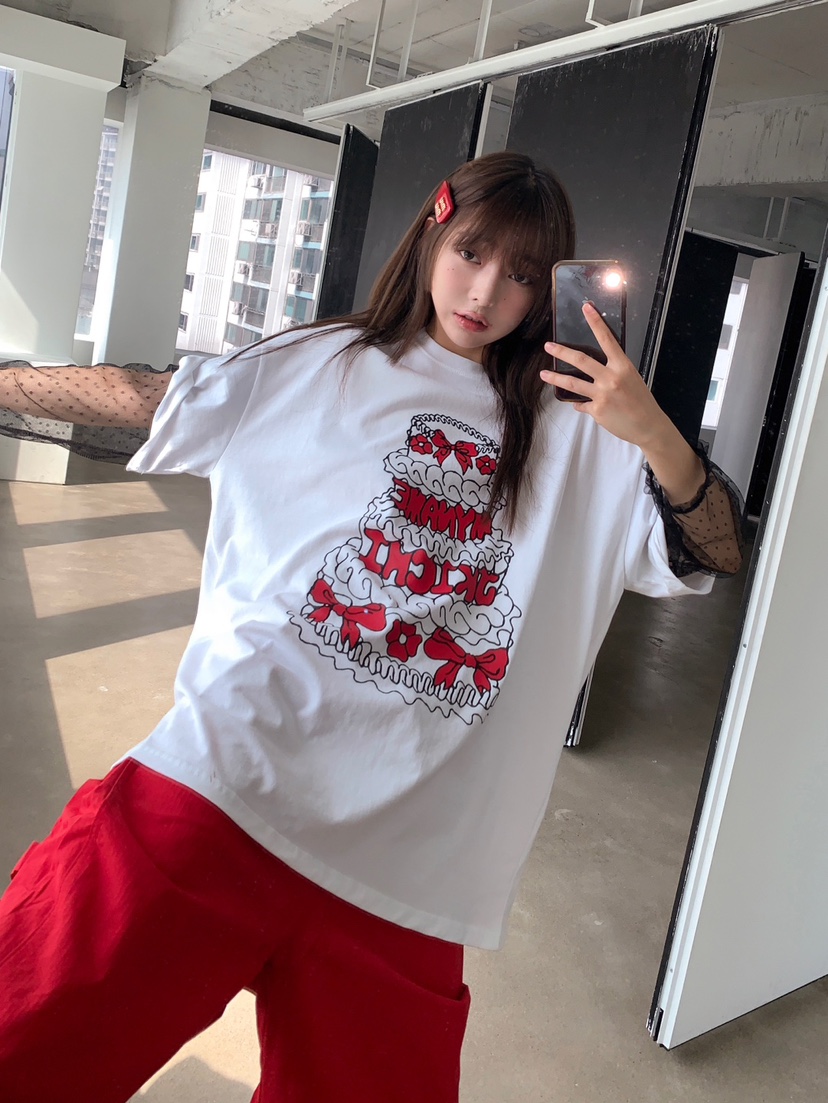 JKICHI韓國直郵東大門實拍女裝新品熱賣時尚休閑人氣真品T恤EDITT恤