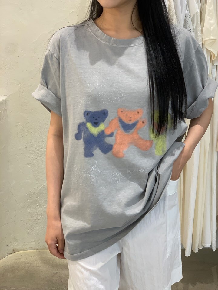 LA_TERRE韓國直郵東大門代購女裝新品人氣推薦職業真品T恤小熊LA_TERRET恤