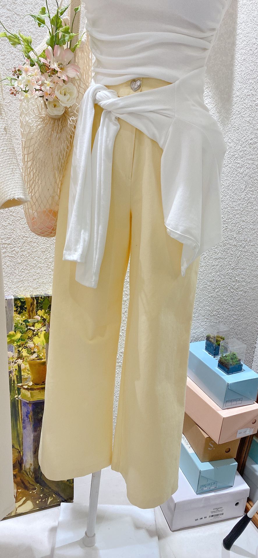 N BROWN韓國直郵女裝新品時尚推薦熱賣休閑24春夏休閑褲N BROWN休閑褲