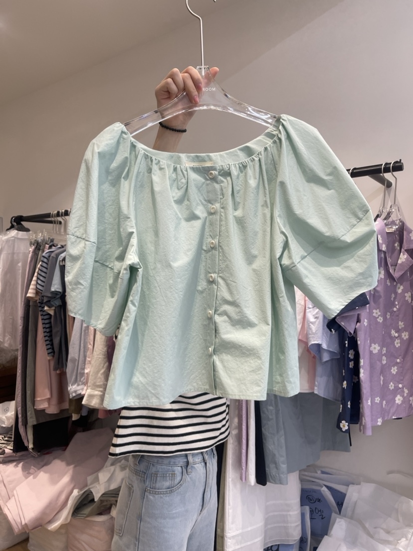 RIVEROOM韓國直郵女裝新品真品24春夏職業時尚襯衫蕾絲衫RIVEROOM襯衫/蕾絲衫圖色2