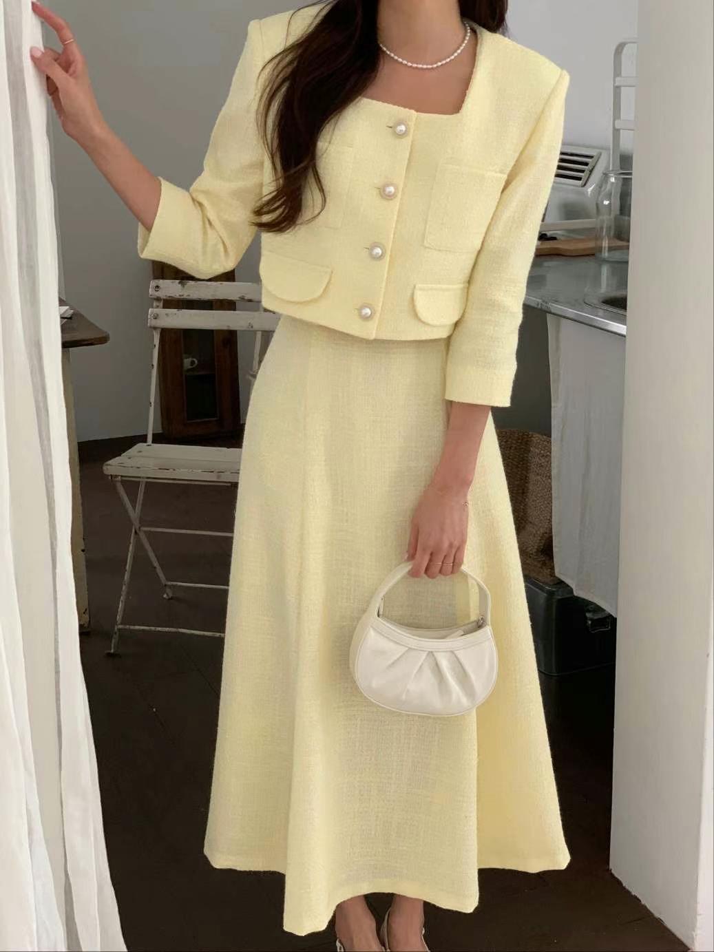 EEYOU韓國直郵東大門實拍女裝新品休閑熱賣職業推薦真品套裝EEYOU套裝圖色3