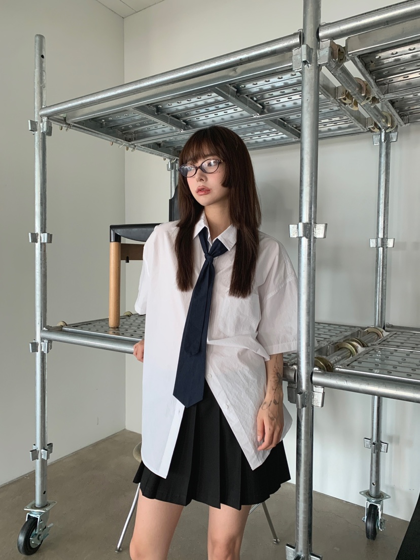 JKICHI韓國直郵女裝新品推薦時尚24春夏人氣職業襯衫蕾絲衫EDIT襯衫/蕾絲衫