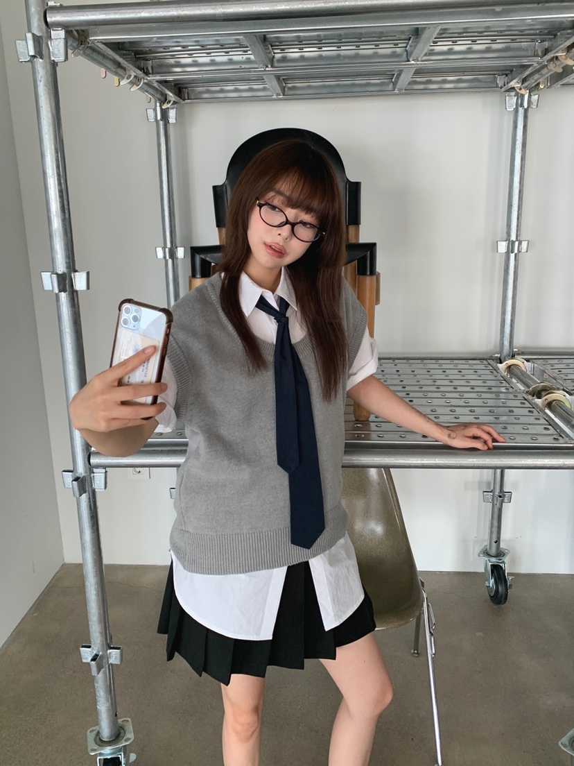 JKICHI韓國直郵女裝新品推薦時尚24春夏人氣職業襯衫蕾絲衫EDIT襯衫/蕾絲衫