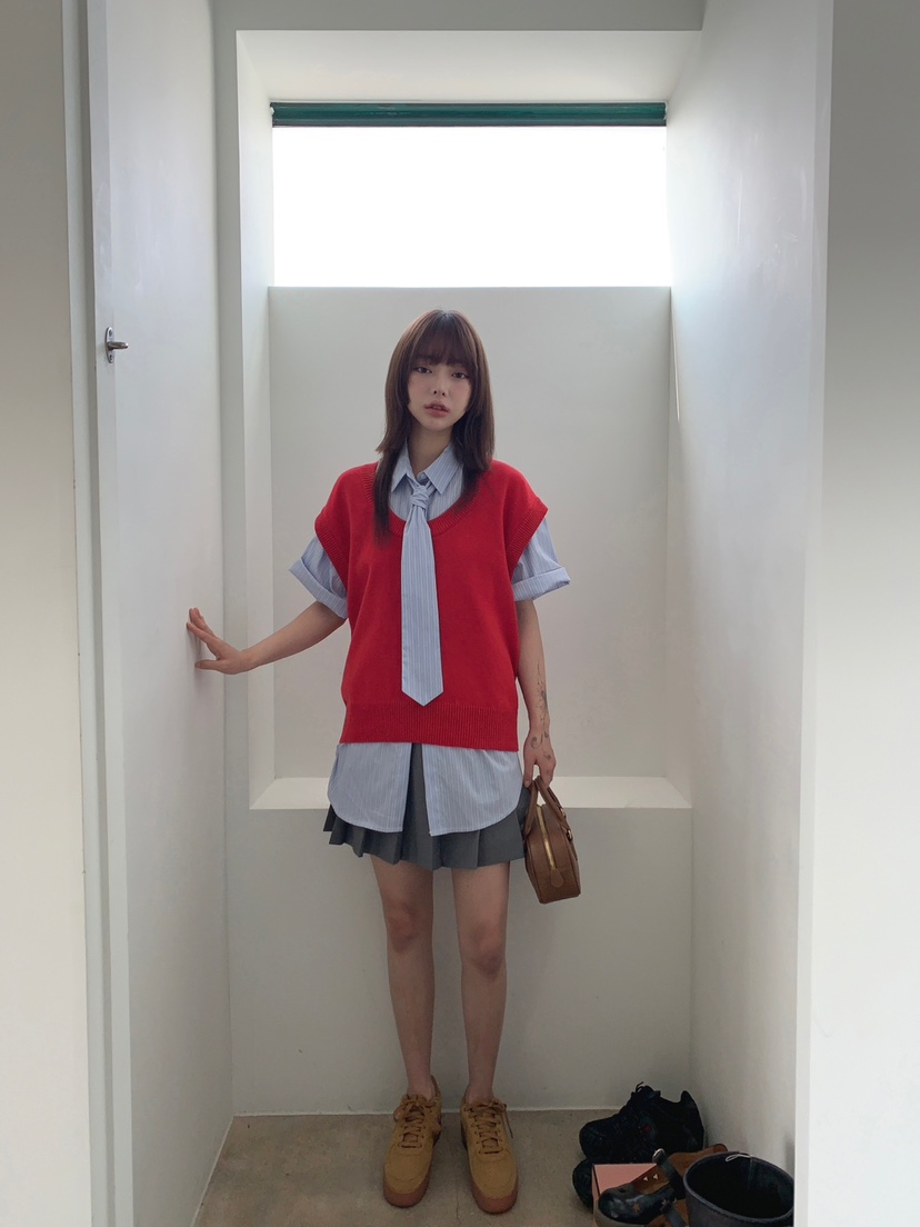 JKICHI韓國直郵女裝新品推薦時尚24春夏人氣職業襯衫蕾絲衫EDIT襯衫/蕾絲衫