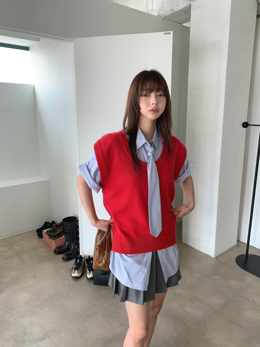JKICHI韓國直郵女裝新品推薦時尚24春夏人氣職業襯衫蕾絲衫EDIT襯衫/蕾絲衫
