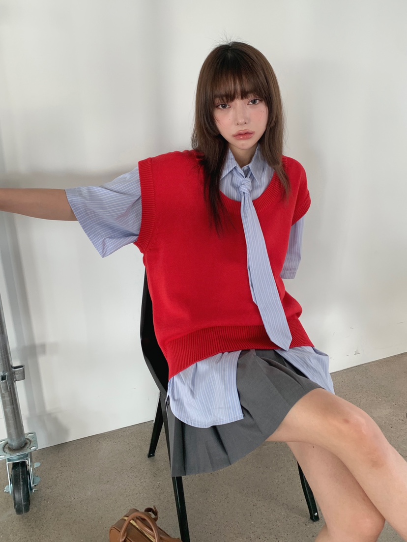 JKICHI韓國直郵女裝新品推薦時尚24春夏人氣職業襯衫蕾絲衫EDIT襯衫/蕾絲衫