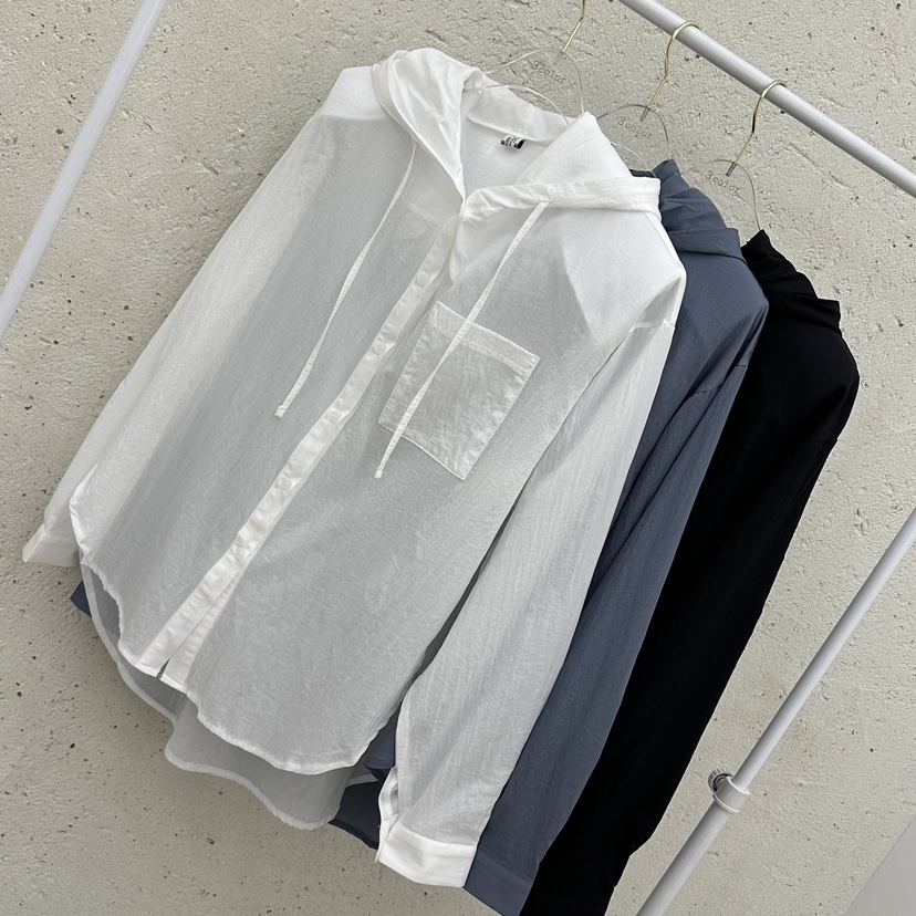 Three color韓國直郵東大門實拍女裝新款休閑襯衫蕾絲衫透視Three color襯衫/蕾絲衫