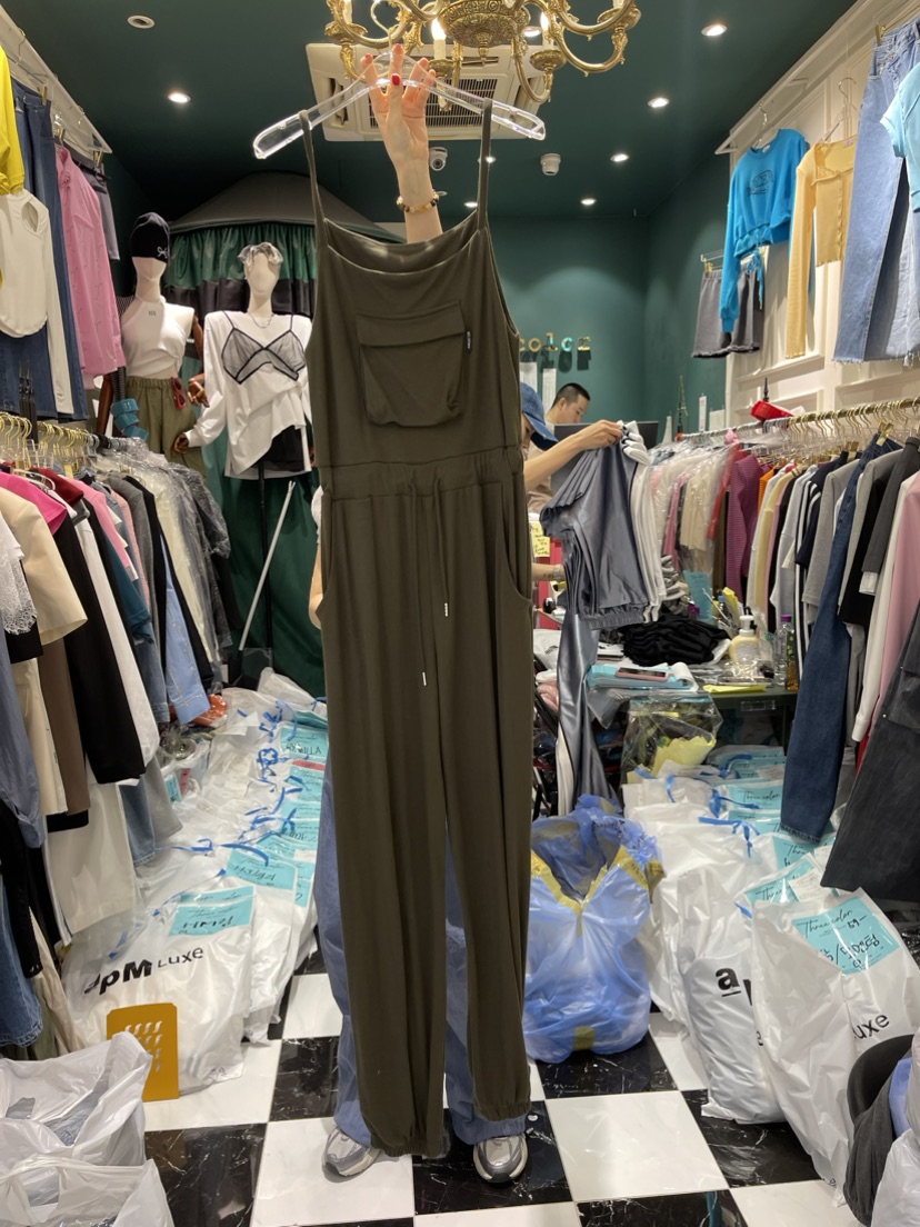 Three color直郵韓國代購女裝新品熱賣休閑推薦職業連體褲Three color連體褲圖色2