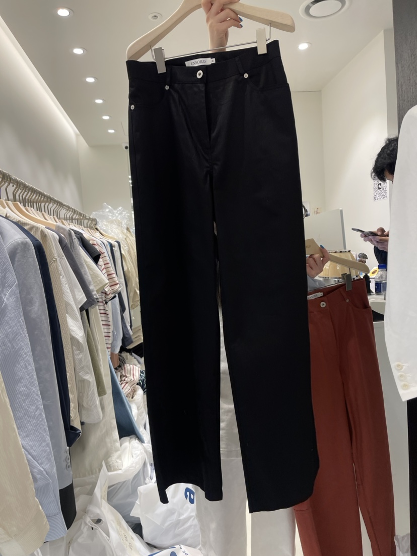 UNNOEUD韓國直郵東大門實拍女裝新品熱賣推薦休閑褲不含腰帶THE REST/UNNOEUD休閑褲圖色3