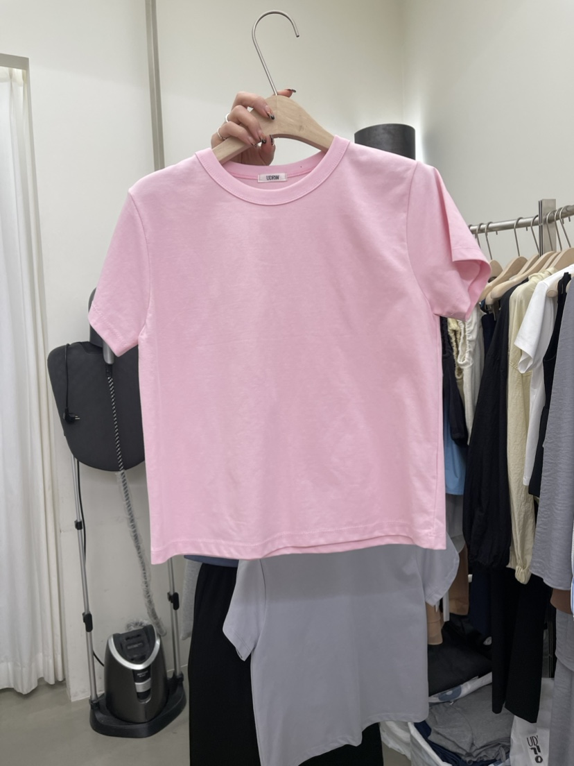 UNDERROW韓國直郵東大門實拍女裝新品真品職業人氣熱賣24春夏T恤RECOVER/MOMENTT恤圖色2