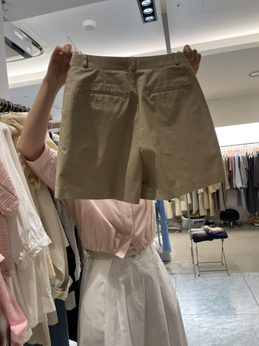 VENIR韓國直郵女裝新款24春夏休閑職業推薦熱賣人氣時尚短褲VENIR-a短褲