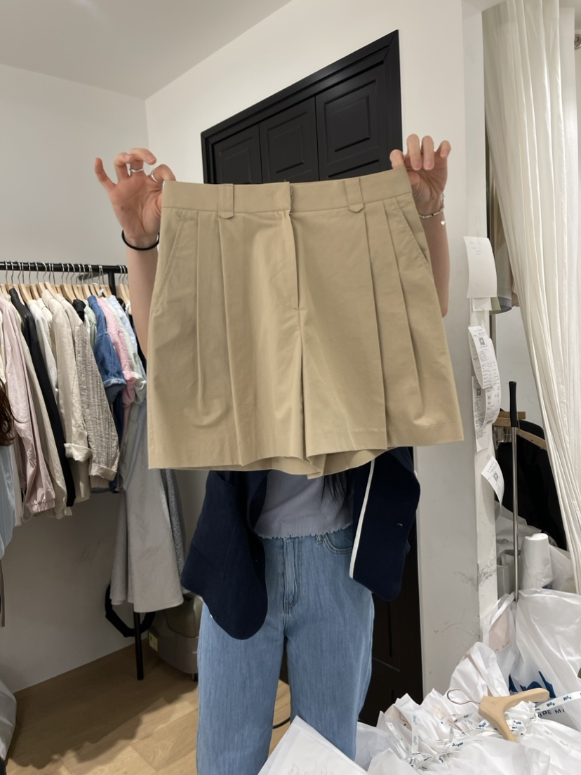 VENIR韓國直郵女裝新款24春夏休閑職業推薦熱賣人氣時尚短褲VENIR-a短褲圖色1