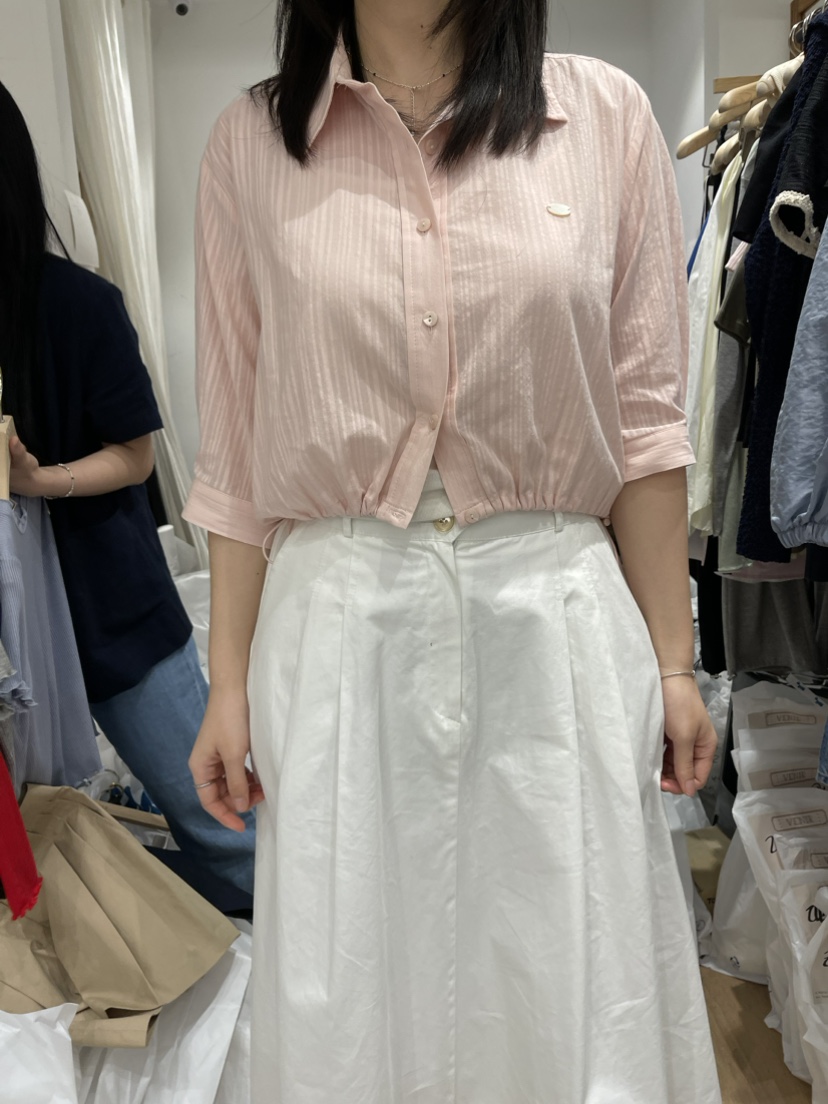 VENIR韓國直郵女裝新品24春夏熱賣職業休閑真品襯衫蕾絲衫VENIR-a襯衫/蕾絲衫圖色2
