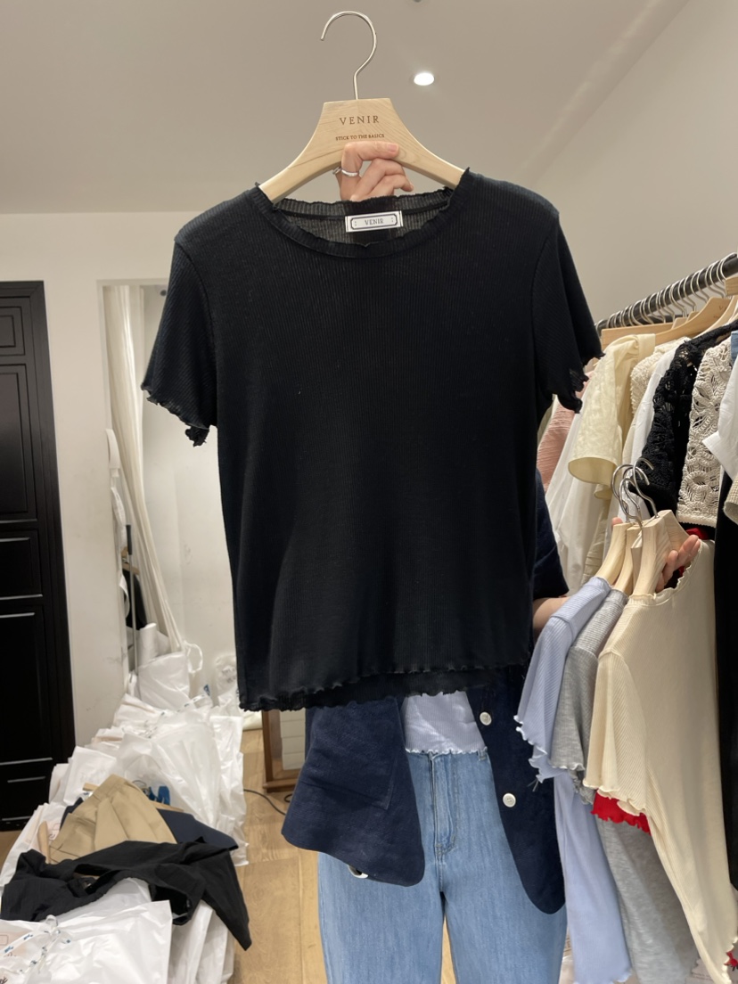 VENIR韓國直郵女裝新品24春夏人氣休閑熱賣真品推薦時尚T恤VENIR-aT恤圖色3