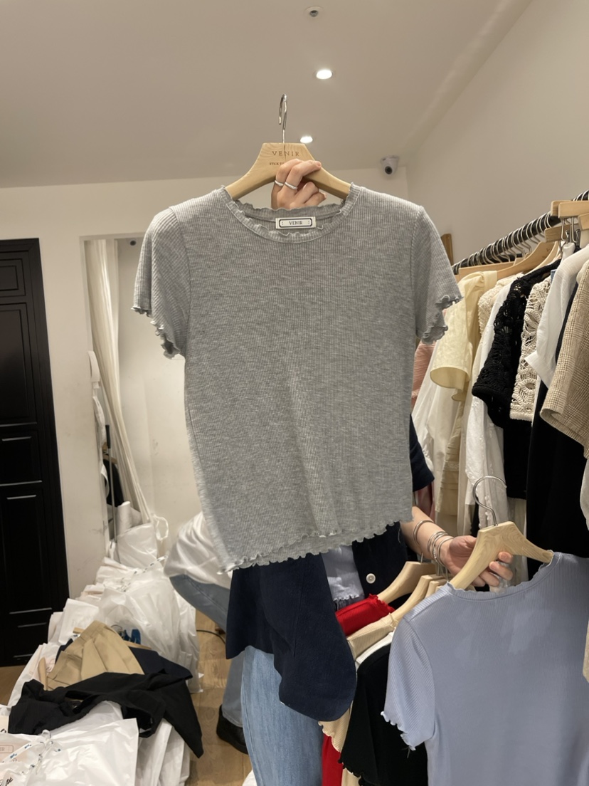 VENIR韓國直郵女裝新品24春夏人氣休閑熱賣真品推薦時尚T恤VENIR-aT恤圖色5