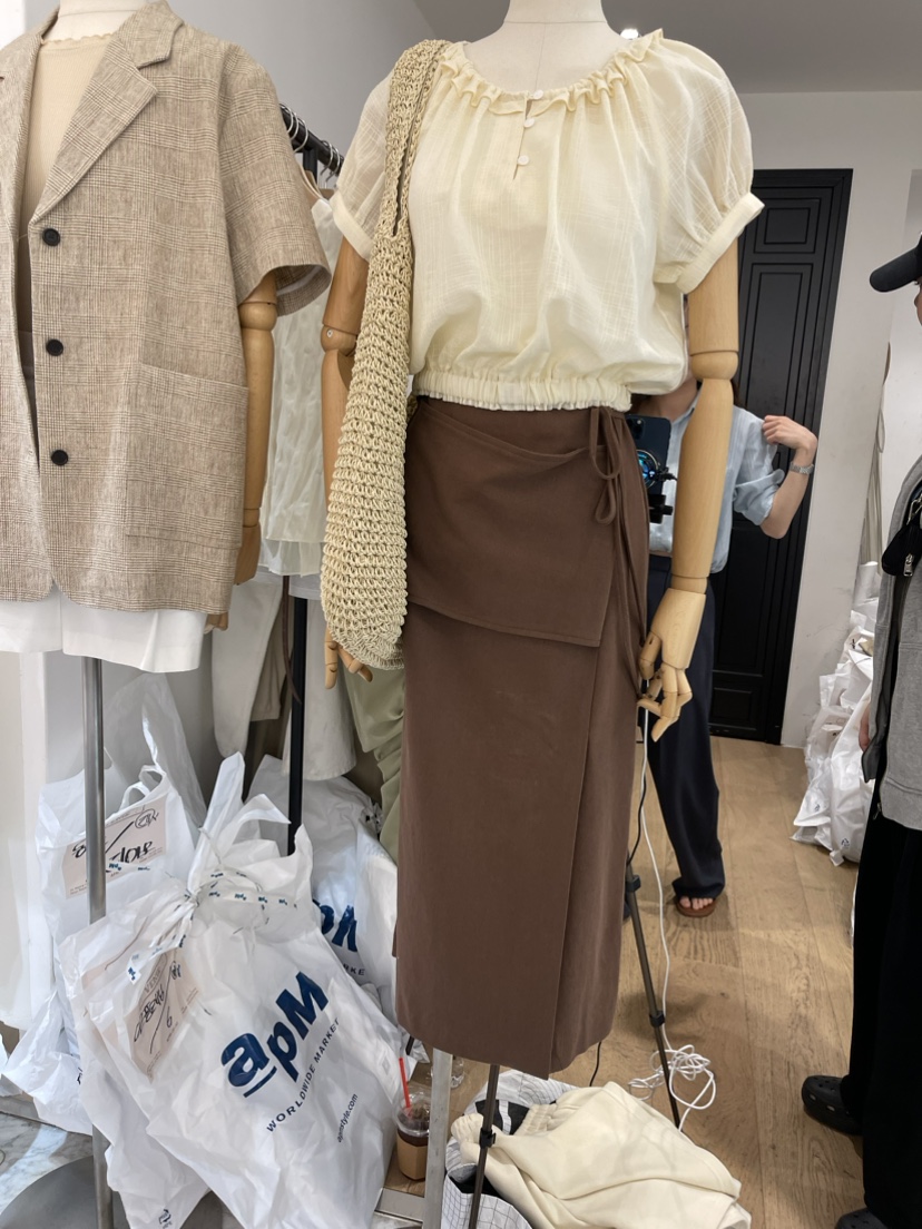 VENIR韓國直郵東大門代購女裝新款真品推薦24春夏時尚長裙VENIR-a長裙