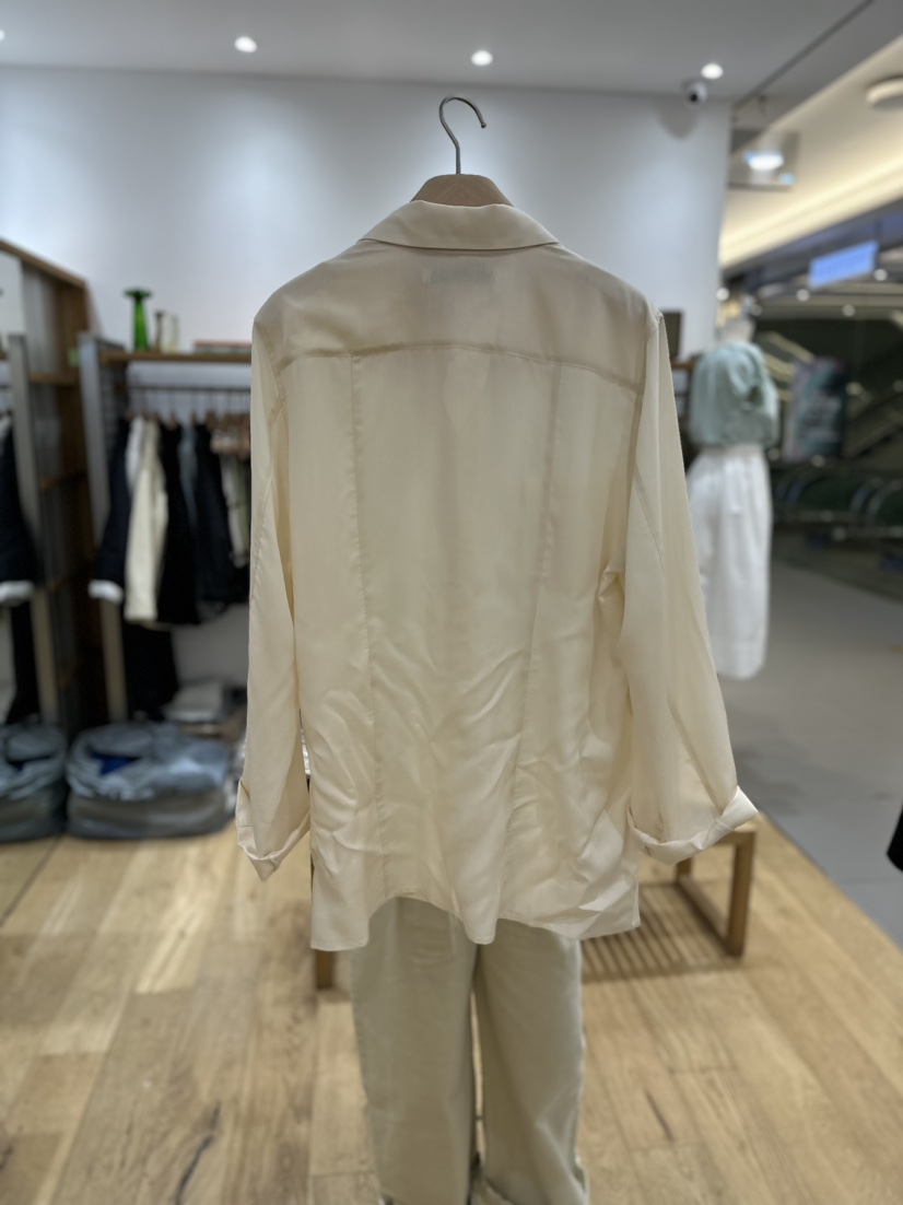 BELIEVE MOMENT韓國直郵女裝新品24春夏時尚襯衫蕾絲衫口袋RENDER襯衫/蕾絲衫