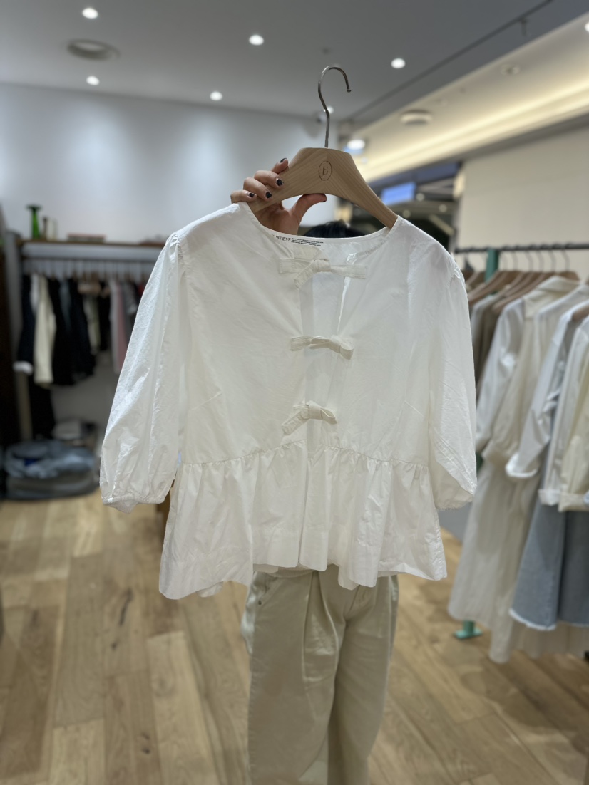 BELIEVE MOMENT韓國直郵女裝新品休閑職業真品熱賣襯衫蕾絲衫RENDER襯衫/蕾絲衫