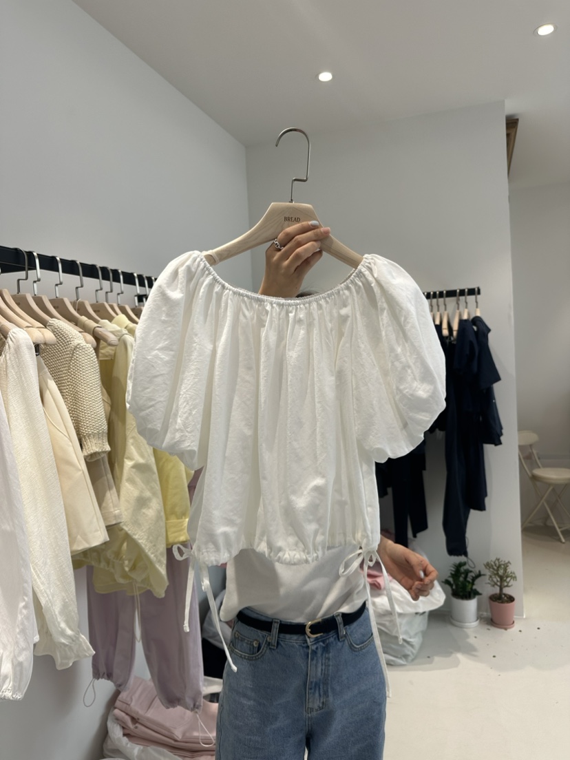Bread直郵韓國代購女裝新品時尚真品休閑24春夏襯衫蕾絲衫BREAD襯衫/蕾絲衫