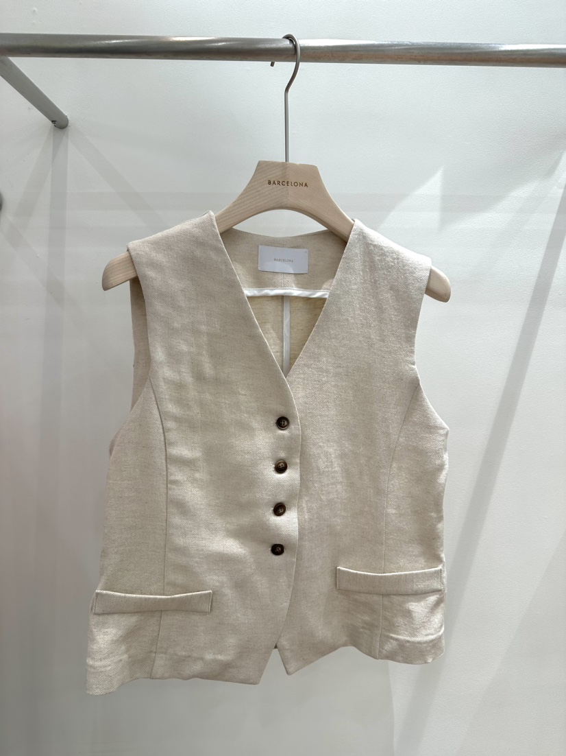 BARCE LONA直郵韓國代購女裝新品24春夏人氣推薦休閑馬甲BARCE LONA馬甲圖色1