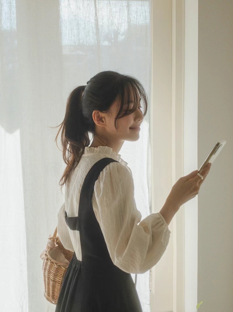 BUNNYFLOWER2韓國直郵東大門代購女裝新品人氣真品襯衫蕾絲衫BUNNYFLOWER2襯衫/蕾絲衫