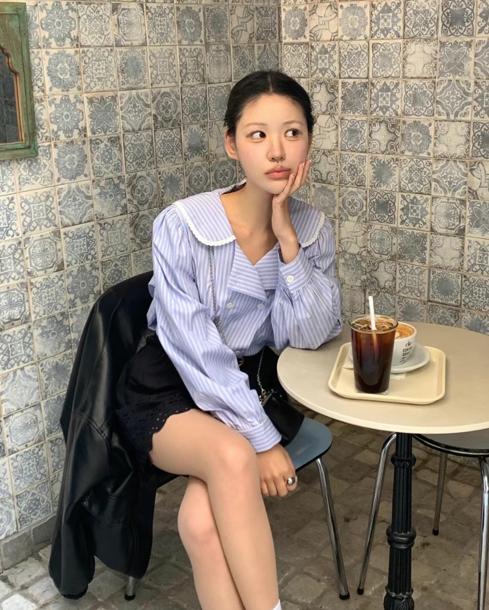 BUNNYFLOWER2韓國直郵東大門代購女裝新品熱賣職業襯衫蕾絲衫BUNNYFLOWER2襯衫/蕾絲衫
