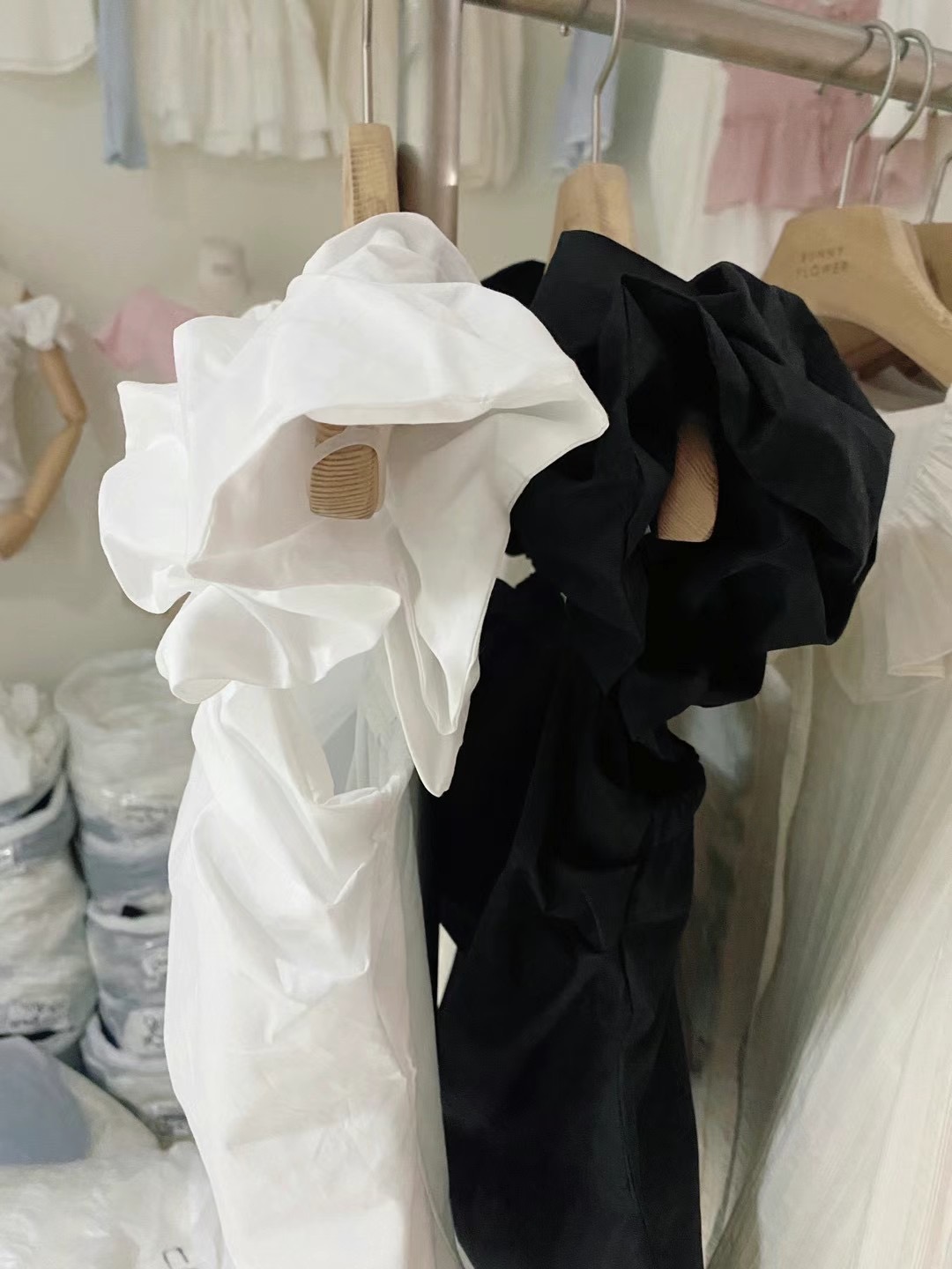 BUNNYFLOWER2韓國直郵女裝新品職業真品休閑24春夏襯衫蕾絲衫BUNNYFLOWER2襯衫/蕾絲衫