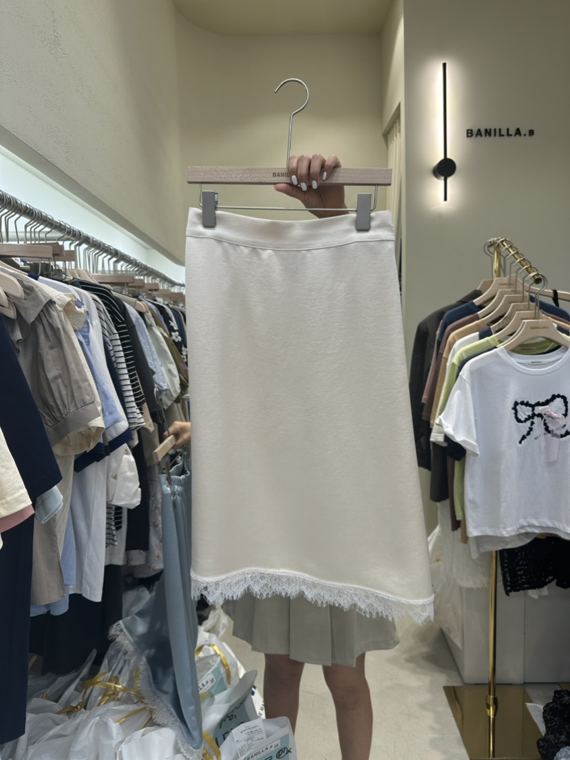 BANILLA.B韓國直郵女裝新款時尚推薦熱賣24春夏真品長裙STAINLESS長裙