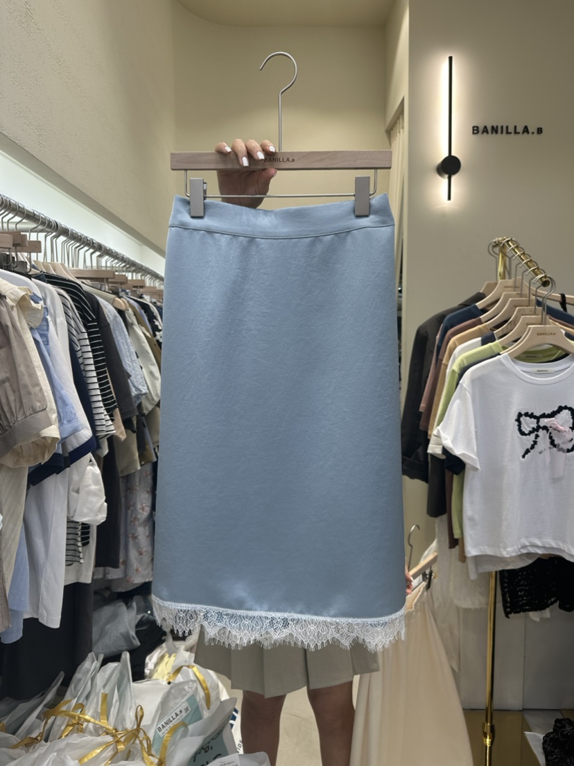 BANILLA.B韓國直郵女裝新款時尚推薦熱賣24春夏真品長裙STAINLESS長裙圖色2