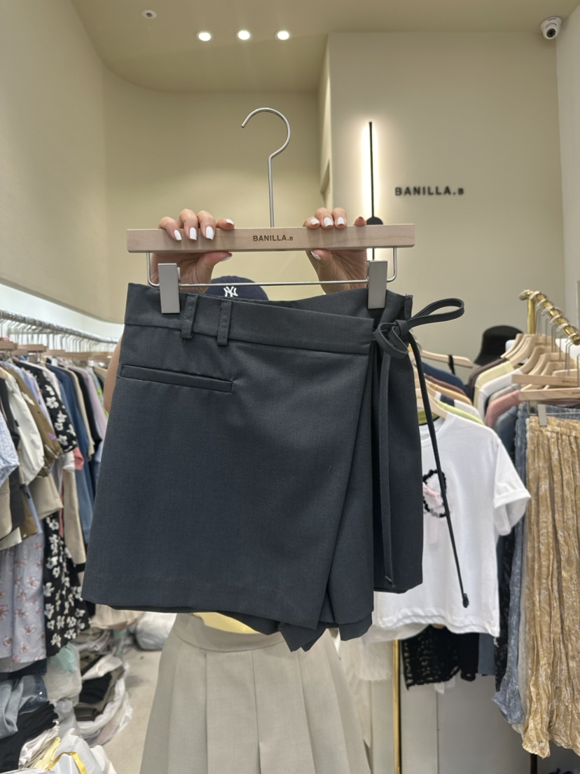 BANILLA.B韓國直郵女裝新品時尚休閑24春夏推薦人氣裙褲STAINLESS裙褲圖色2